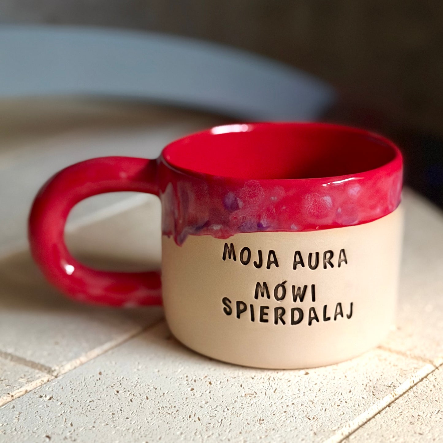 M - Kubek Brzydkie Słowa - moja aura mówi spierdalaj