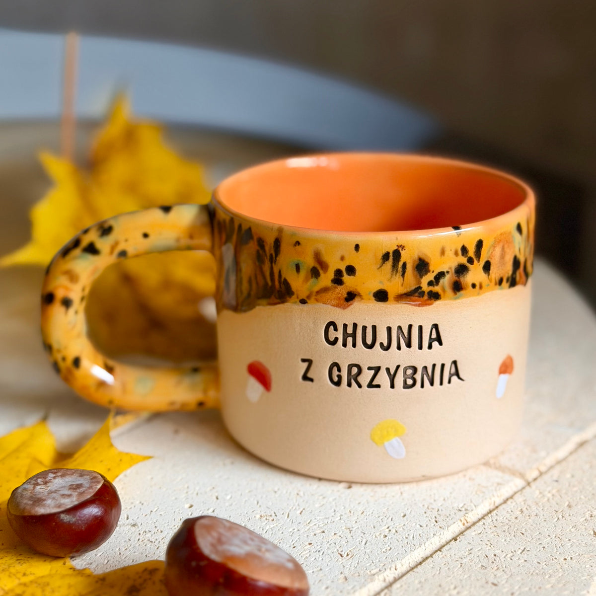 M - Kubek Brzydkie Słowa - grzybki- chujnia z grzybnią