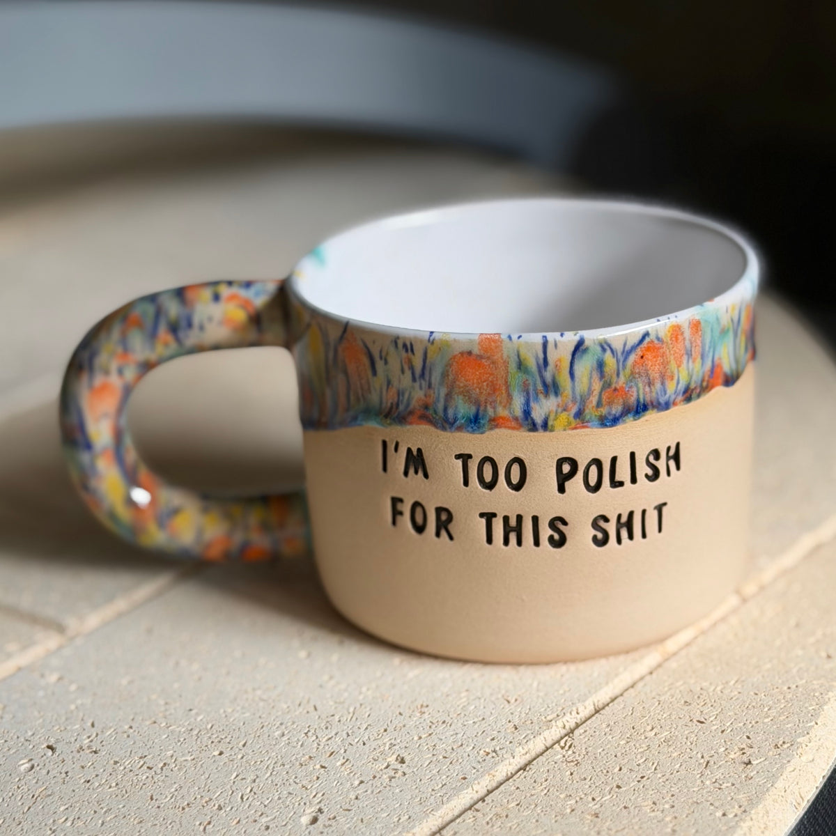 II gatunek - Kubek Brzydkie Słowa - i’m too polish for this shit (kolorowe)