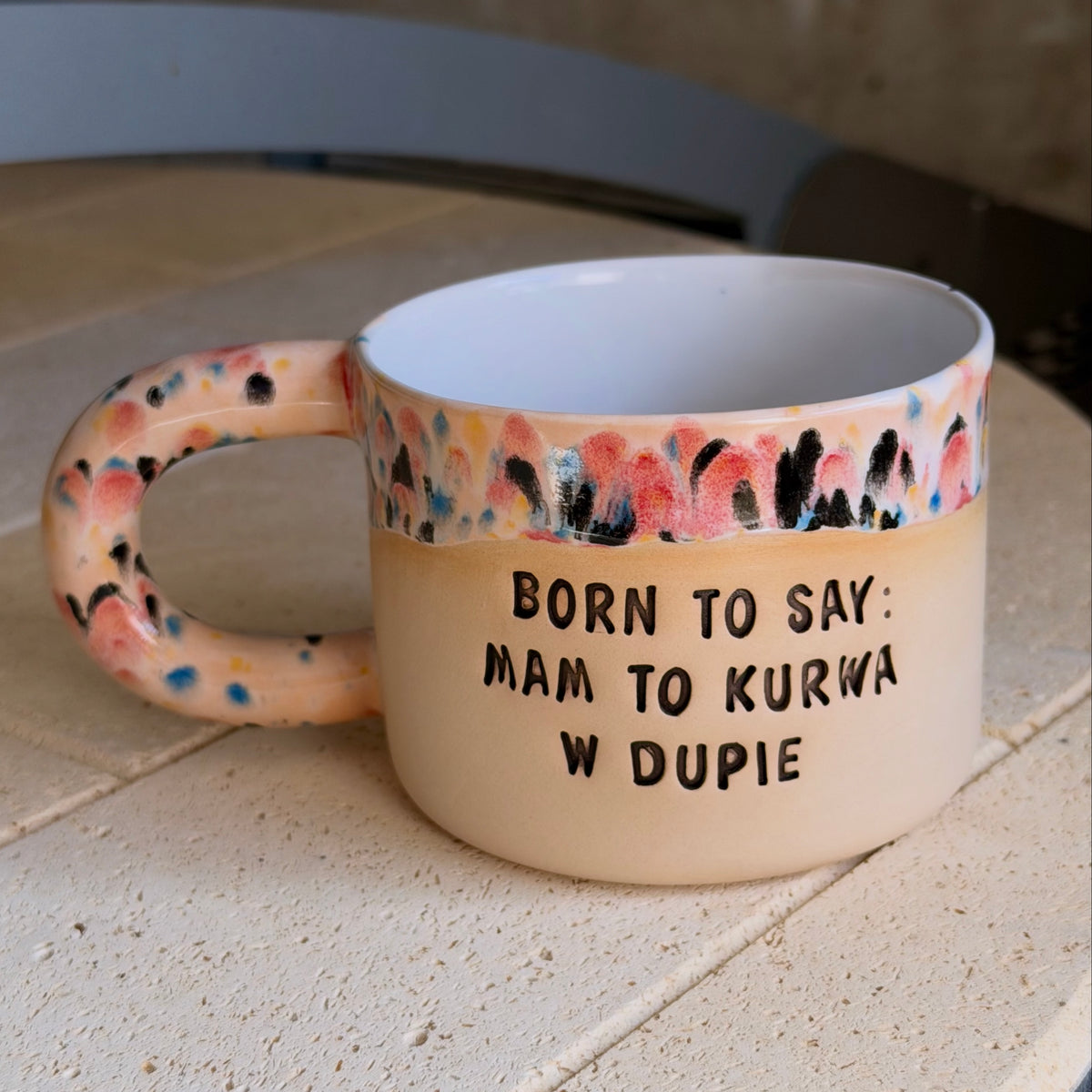 M - Kubek Brzydkie Słowa - Born to say: mam to kurwa w dupie