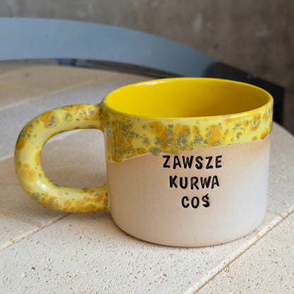 M - Kubek Brzydkie Słowa - OUTLET - zawsze kurwa coś