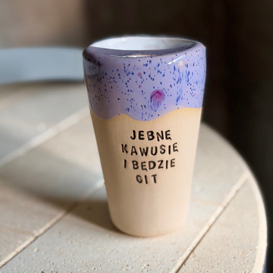 Podróżny - Kubek brzydkie słowa - Jebnę kawusię