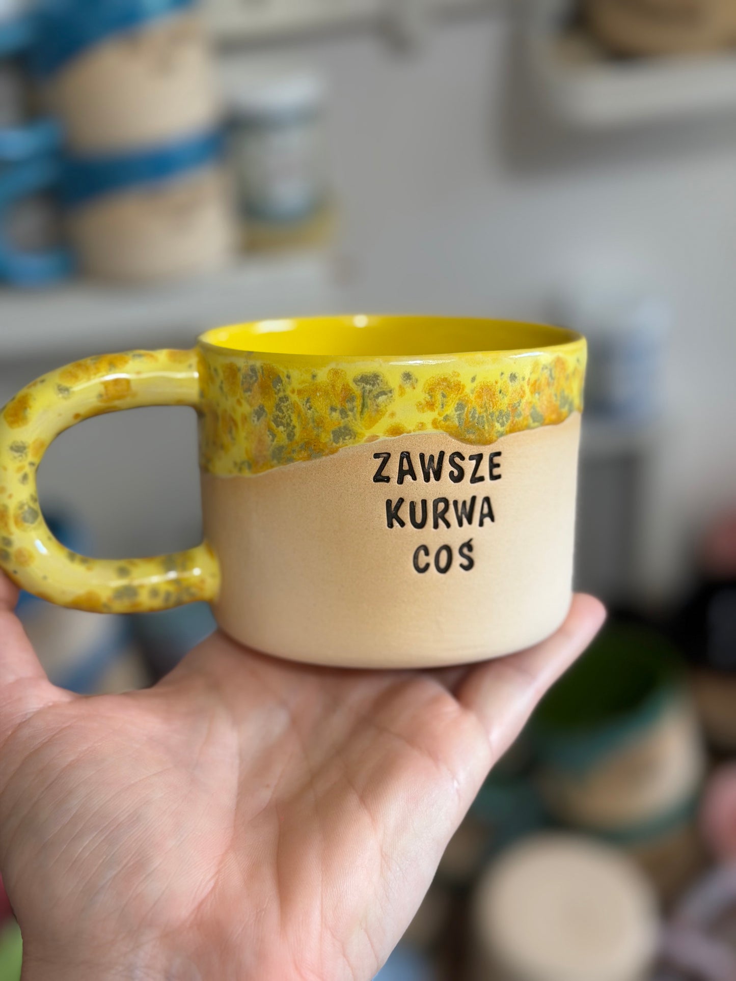 M - Kubek Brzydkie Słowa - OUTLET - zawsze kurwa coś