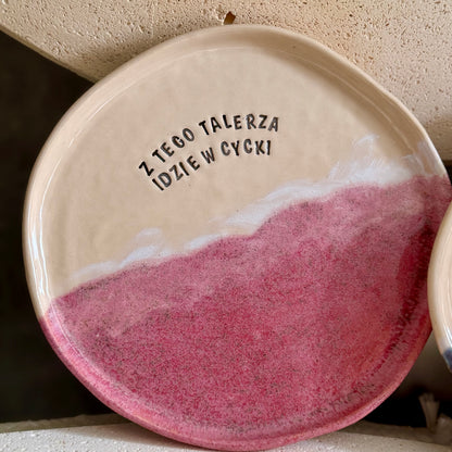 M - Talerz Brzydkie Słowa - Z tego talerza idzie w cycki