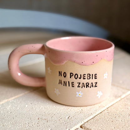 M - Kubek Brzydkie Słowa - KWIATY - No pojebie mnie zaraz