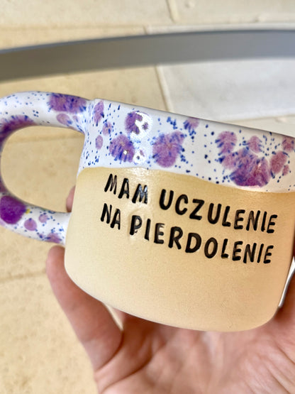 Outlet - Kubek Brzydkie Słowa - Mam uczulenie na pierdolenie
