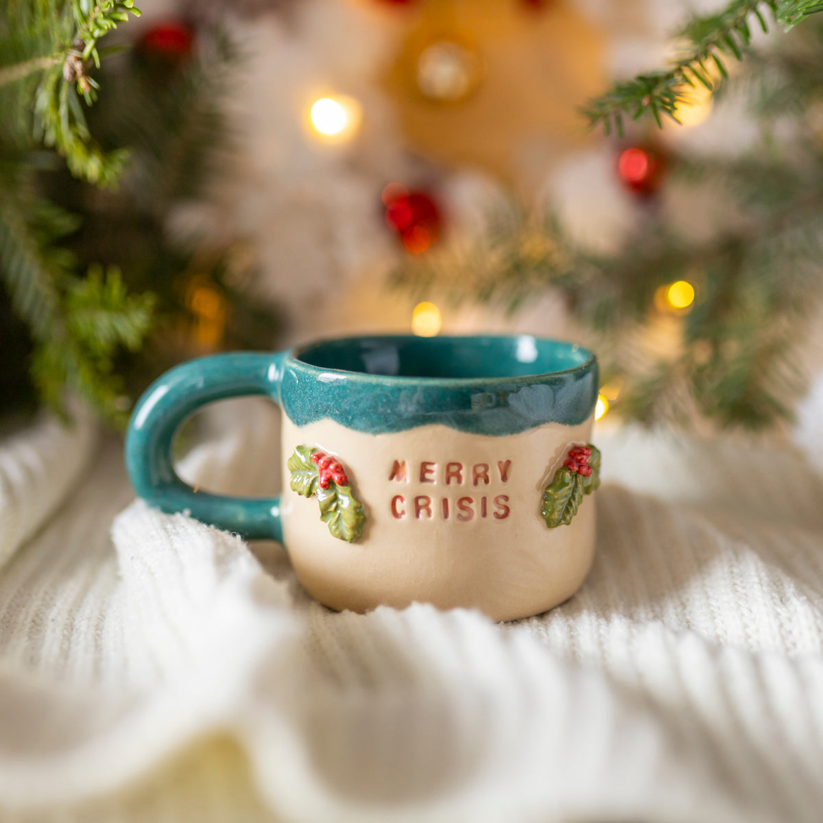 S - Kubek  święta 2025 - merry - 3D