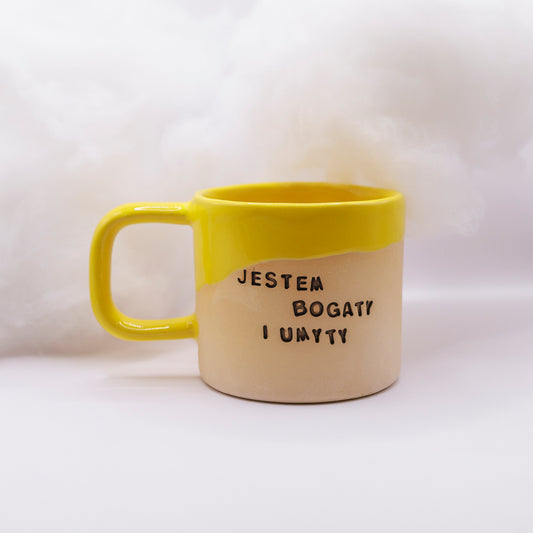M/L - Kubek Brzydkie Słowa - Jestem bogaty i umyty