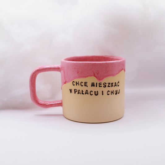 M/L - Kubek Brzydkie Słowa - Chcę mieszkać w pałacu