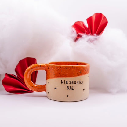 M i L - Kubek Brzydkie Słowa - Nie zesraj się - serduszka