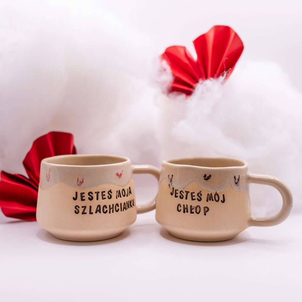 S - Kubek Brzydkie Słowa - Zestaw - CHŁOP + SZLACHCIANKA