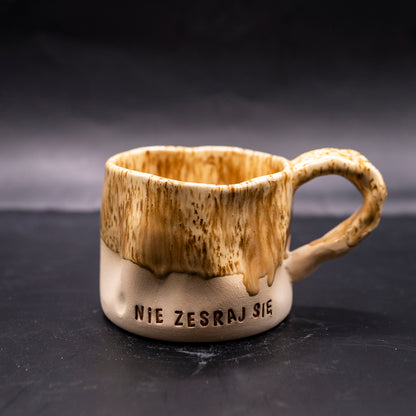 Kubki Brzydkie Słowa - ORGANICZNY - piaskowy
