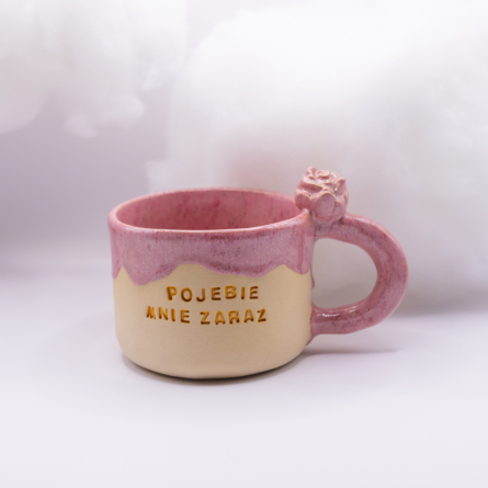 Kubek Brzydkie słowa - Liczę do 3 - pojebie mnie - Róża 3D - obrazek 2